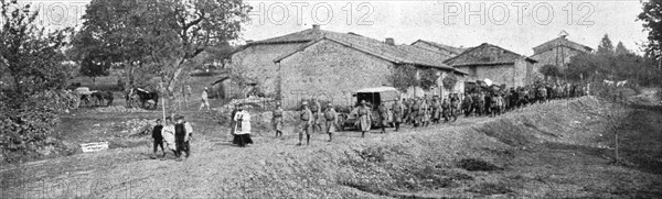 'La mort de Brindejonc des Moulinais; Obseques militaires dans un village du front', 1916 Creator: Unknown.