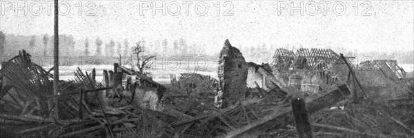 'La pris de Clery-sur-Somme (3 septembre); Lisiere Sud de Clery: vue sur les marais', 1916. Creator: Unknown.