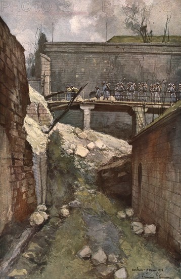 'Verdun; La citadelle de Verdun: les fosses', 1916. Creator: Francois Flameng.