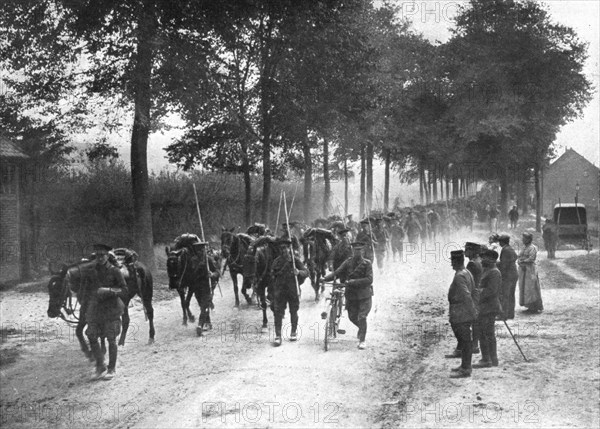 'Le Role de la Cavalerie; lanciers Bitanniques', 1914. Creator: Unknown.