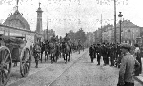 'Les Allemands a Bruxelles', 1914. Creator: Unknown.