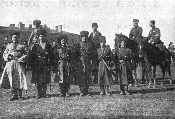 'Les Aigles du Tsar; Officiers cosaques du corps des Partisans', 1915. Creator: L.H Grondijs.