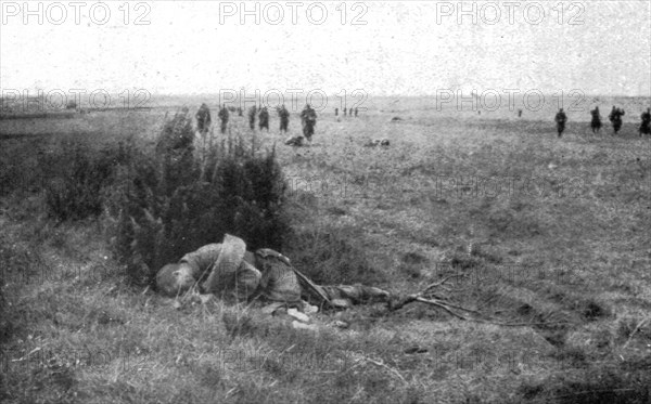 ''La Bataille de la Marne; Nos troupes maitresses de la plaine', 1914. Creator: Unknown.