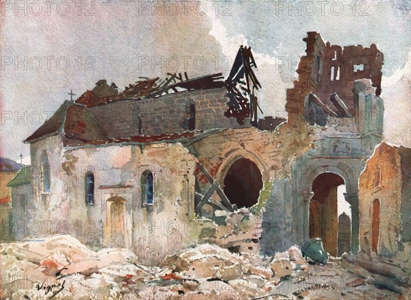 ''L'Eglise de Louppy-le Chateau (Meuse)', 1914. Creator: Unknown.