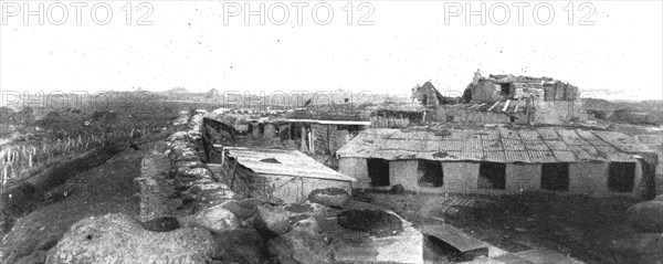 'La guerre moderne en Cameroun Nord ; un des forts allemands de Garoua, tel que le..., 1916. Creator: Unknown.