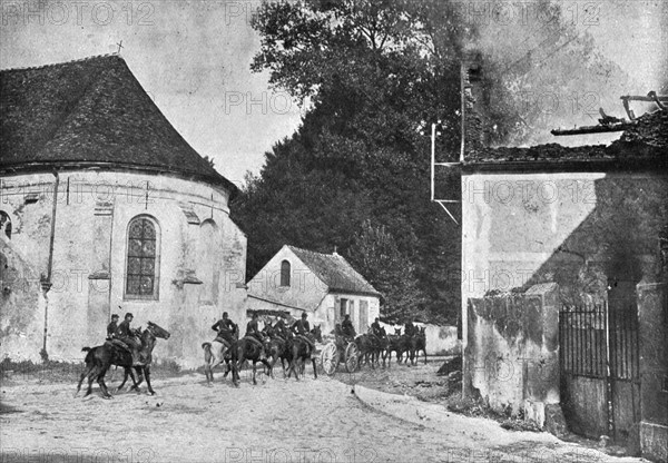 'L'immense champ de Bataille; Pres de Meaux, au village de Chauconin,que les...', 1914. Creator: Unknown.