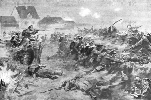 'La Bataille des Flandres; Le 11 novembre, le 1er corps anglais, commande par Douglas Haig', 1914 Creator: Unknown.