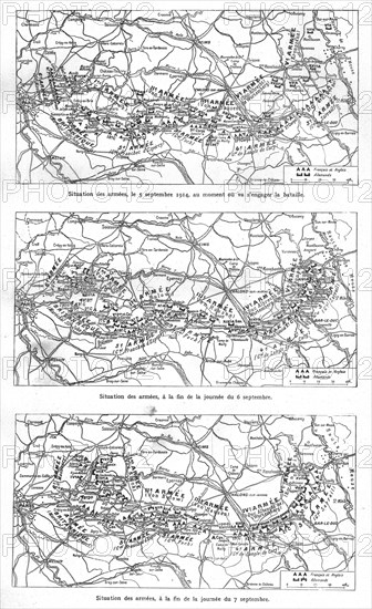 ''Les Jours decisifs de la Marne; 5, 6, 7, septembre ', 1914. Creator: Unknown.