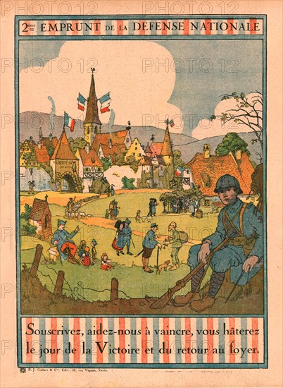 'Les affiches illustrees du deuxieme emprunt; 2eme Emprunt de la Defense Nationale', 1916. Creator: Unknown.