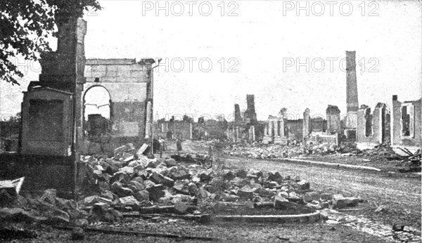 ''Nos regions Devastees; Une desert: les ruines de Maurupt', 1914. Creator: Unknown.