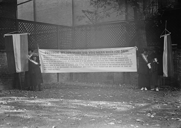 Woman Suffrage, 1917. Creator: Harris & Ewing.