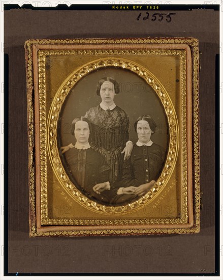 Three unidentified woman, between 1847 and 1860. Creator: James Presley Ball.