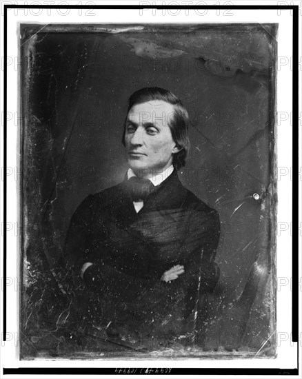 Solon Borland, half-length portrait, facing three-quarters left, between 1844 and 1860. Creator: Mathew Brady.