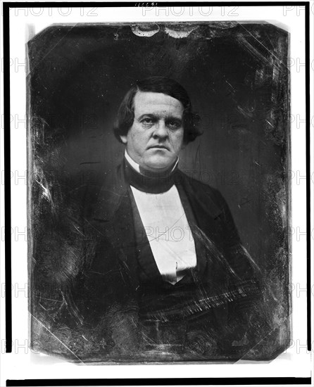 Howell Cobb, half-length portrait, facing front, between 1844 and 1860. Creator: Mathew Brady.