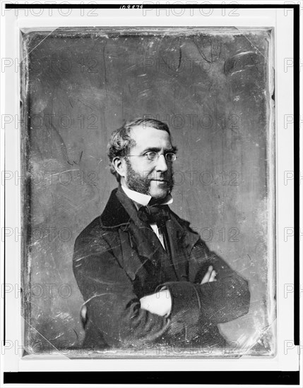 Man, possibly John H. Craig, half-length portrait, three-quarters to right..., between 1844 and 1860 Creator: Mathew Brady.