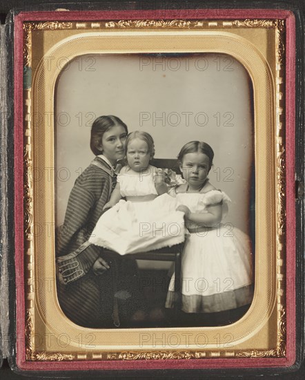 Gertrude Mercer Hubbard Grossman, Roberta Wolcott Hubbard Bell, and Mabel..., ca. 1860. Creator: Southworth and Hawes.