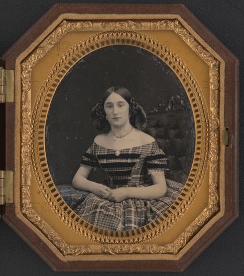 Mary Allbritten Bolen, half-length portrait, facing front, 1860s?. Creator: Unknown.