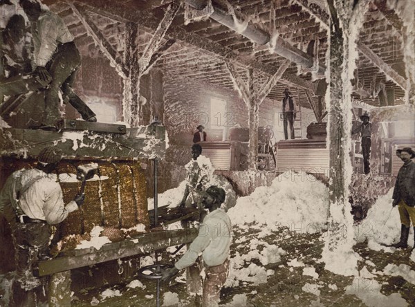 Mississippi cotton gin at Dahomey, 1899. Creator: Unknown.