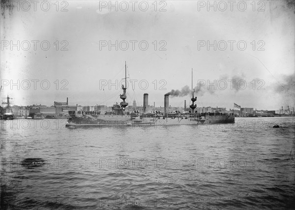 U.S.S. New Orleans, 1900 or 1901. Creator: Edward H Hart.