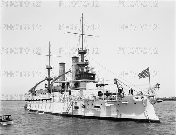 U.S.S. Kentucky, 1900 or 1901. Creator: Edward H Hart.