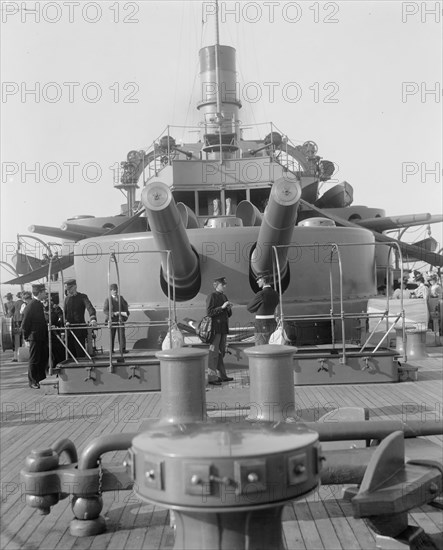 U.S.S. Oregon after turret, between 1896 and 1901. Creator: Edward H Hart.