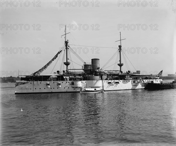 U.S.S. Texas, between 1895 and 1901. Creator: Edward H Hart.