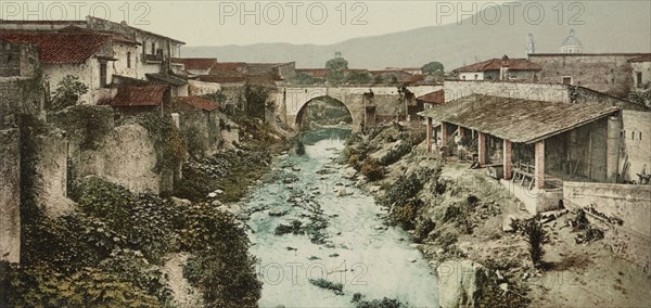 Mexico, view from bridge, Orizaba, between 1884 and 1900. Creator: William H. Jackson.