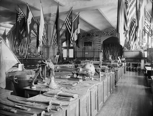 Ordnance Museum, Academy Hall, U.S. Military Academy, c1901. Creator: William H. Jackson.