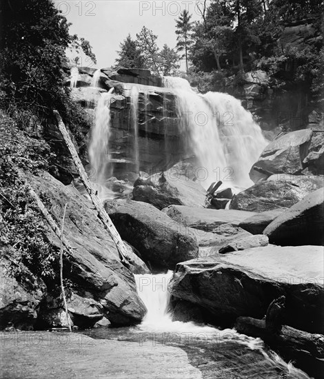 Upper cascades of Whitewater Falls, Sapphire, N.C., between 1900 and 1906. Creator: William H. Jackson.
