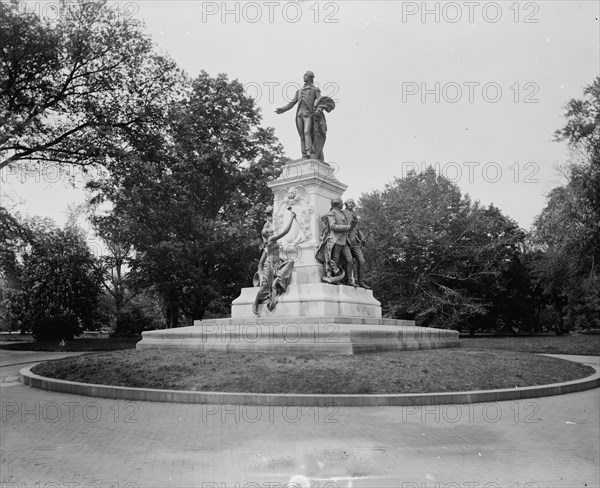 Lafayette monument, between 1880 and 1897. Creator: William H. Jackson.