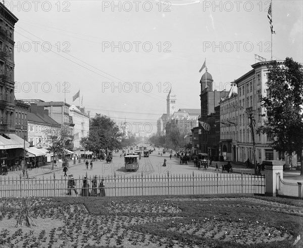 Pennsylvania Ave. from Treasury, Washington, D.C., 1897. Creator: William H. Jackson.