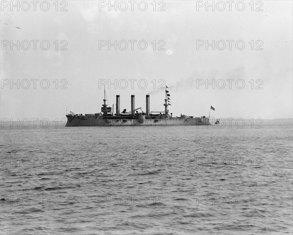 U.S.S. Brooklyn, between 1896 and 1897. Creator: William H. Jackson.