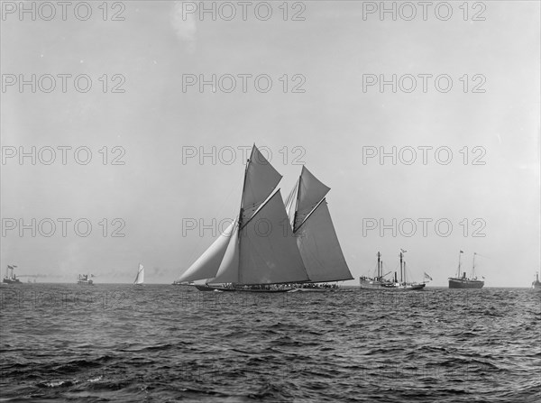 The start, October 9, 1893, c1893. Creator: Henry Greenwood Peabody.