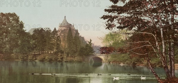 A Lake view in Central Park, New York, c1901. Creator: Unknown.