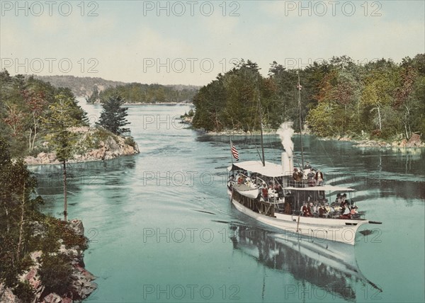 The "Captain Visger" in Lost Channel, Thousand Islands, c1901. Creator: Unknown.