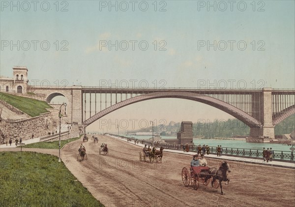 Washington Bridge and the [Harlem River] Speedway, New York, c1901. Creator: Unknown.