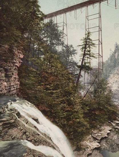 Shawmut Bridge, Stony Brook glen, Dansville, N.Y., c1900. Creator: Unknown.