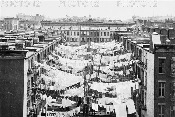 A Monday washing, New York City, c1900. Creator: Unknown.