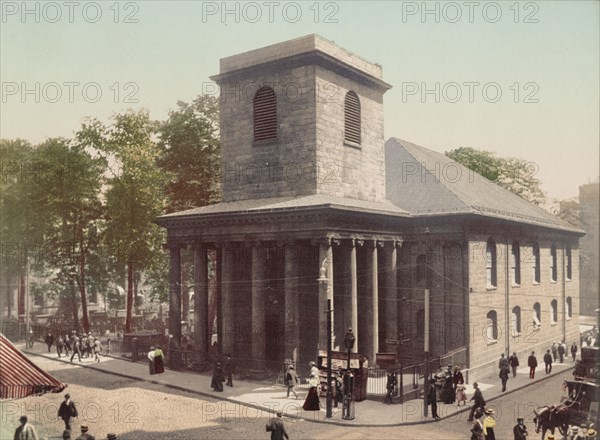 King's Chapel, Boston, c1900. Creator: Unknown.