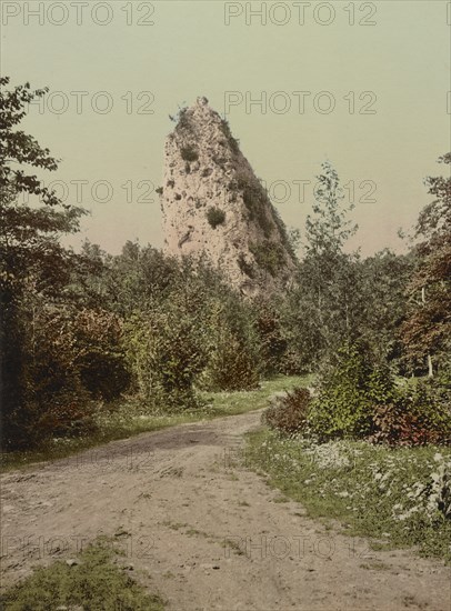 Sugar Loaf Rock, Mackinac Island, c1900. Creator: Unknown.