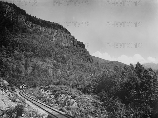 Frankenstein Cliff & Mt. Washington, Crawford Notch, White Mts., N.H., between 1900 and 1906. Creator: Unknown.