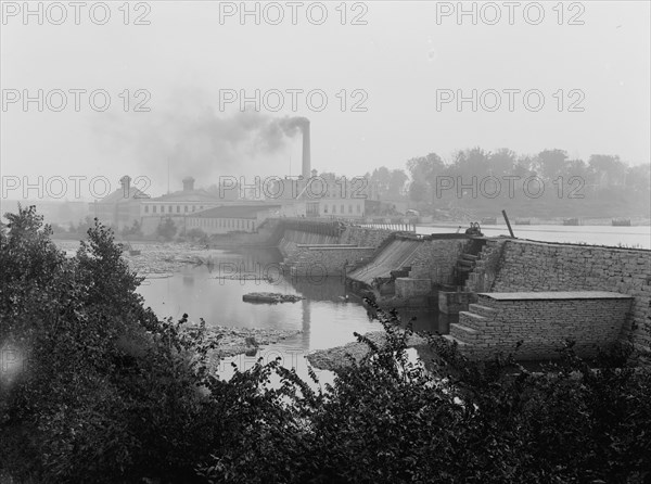 Paper mill, Combined Locks, Wis., between 1880 and 1899. Creator: Unknown.