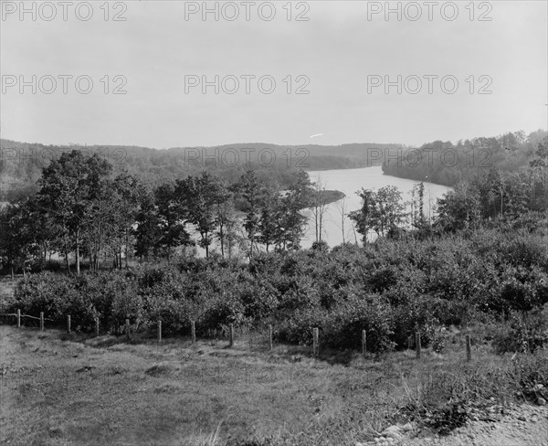Janesville, Wis., Rock River Valley above city, c1898. Creator: Unknown.
