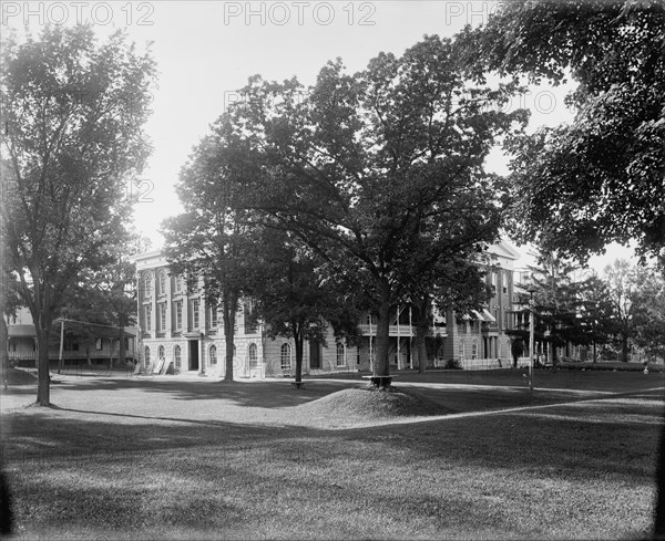 Deaf and Dumb Asylum, Jacksonville, Ill., between 1880 and 1901. Creator: Unknown.