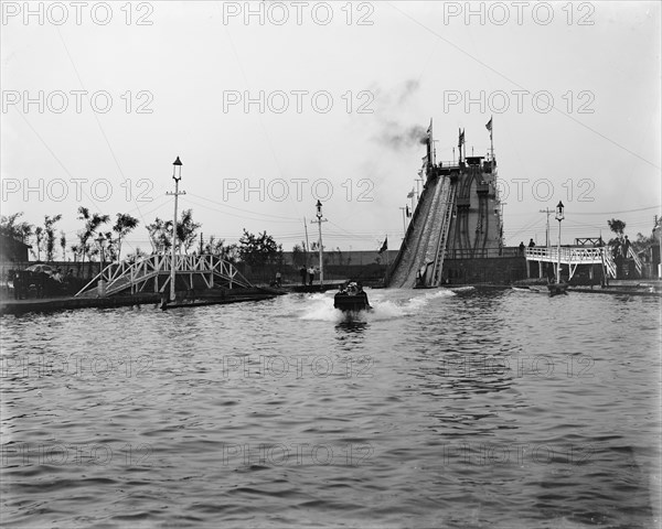 Shoot the Shoots (i.e. Chutes), Coney Island, between 1903 and 1906. Creator: Unknown.