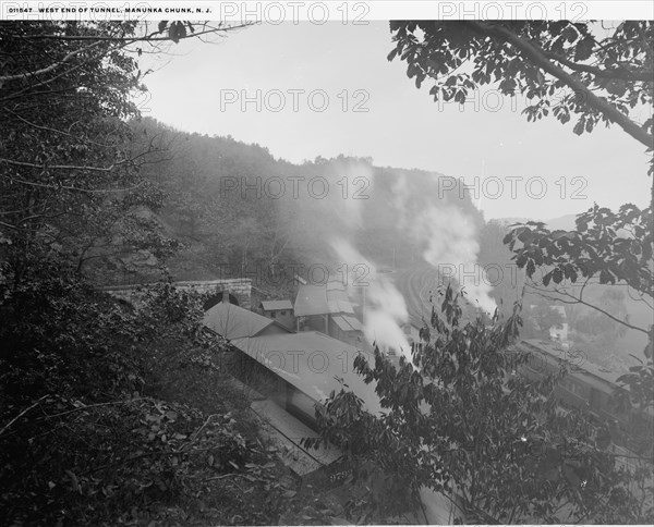 West end of tunnel, Manunka Chunk, N.J., between 1900 and 1906. Creator: Unknown.