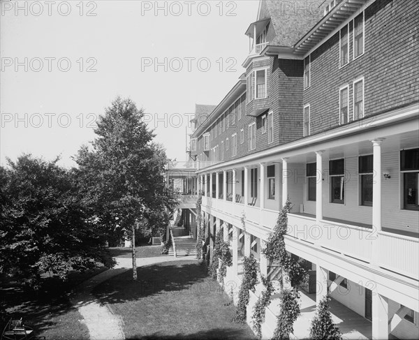 Veranda of the inn, Charlevoix-the-Beautiful, between 1897 and 1906. Creator: Unknown.