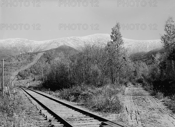 Mt. Washington from near base station, White Mountains, c1900. Creator: Unknown.