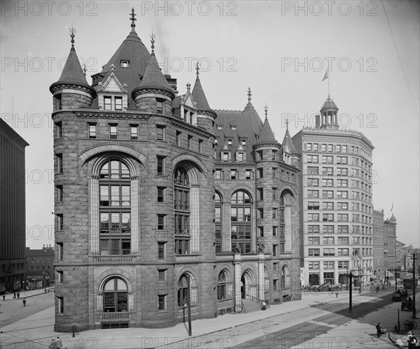 Erie Co[unty] Savings Bank, Buffalo, between 1900 and 1906. Creator: Unknown.