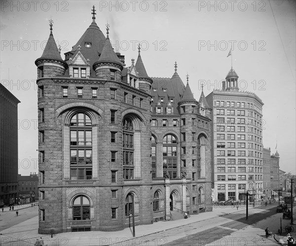 Erie Co[unty] Savings Bank, Buffalo, between 1900 and 1906. Creator: Unknown.